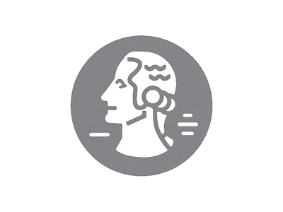 Washington, Washington coins icon illustration