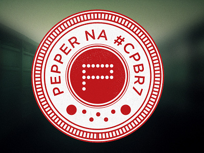 Pepper seal color design graphic seal