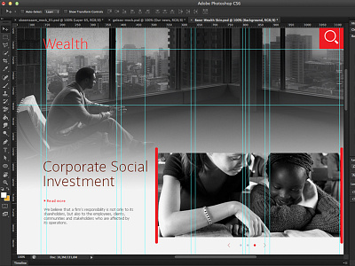 Wealth Layout banking photoshop ui ux wealth