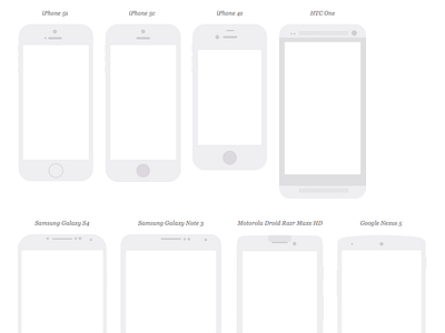 UX Kits Devices devices flat illustrator mobile mockup omnigraffle phone stencil ux kits