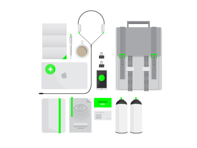 My Stuff icons illustrator logo