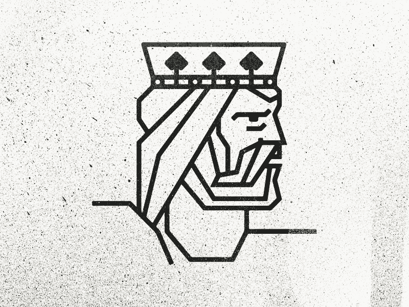 Jack Spade card crown icon illustration jack pencil spade