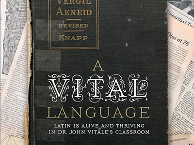 Vital Language editorial feature headline magazine type