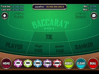 Baccarat Game Interface baccarat casino game hoodie interface ios retina ui