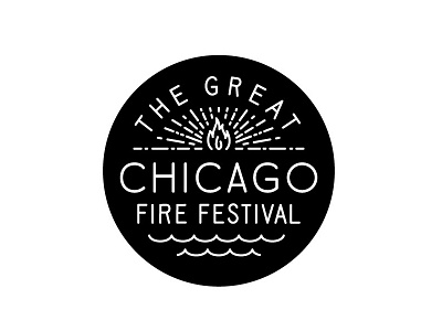 shiny shiny logo concept branding chicago circle concept fire flame identity lettering logo type typography