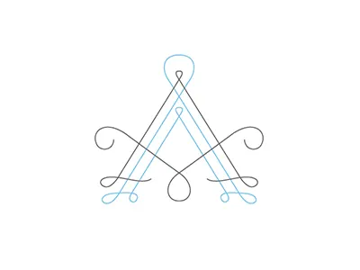 A a elegant letter lettering logo logotype luxury monogram type