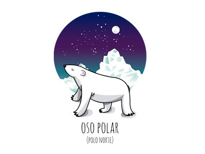 Polar bear animal bear ice iceberg mountain north oso polar snow south white