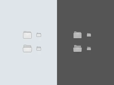 Folders 16px 32px closed folder icon open