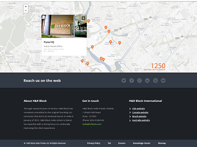 Office Locations footer hrblock india indian links map money popover social
