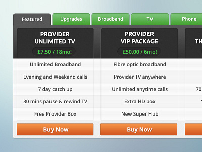 Featured table button compare design detail feature package photoshop table tabs ui ux web design