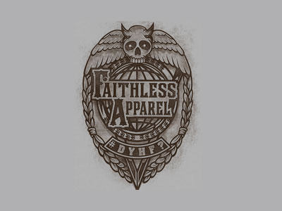 Badge badge police skull