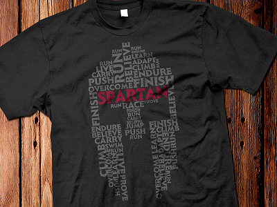 Spartan Race Tee Graphic design illustration spartan t shirt typography