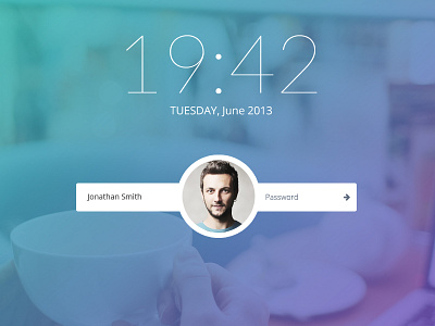 Lock Screen admin backend dashboard flat template theme themeforest