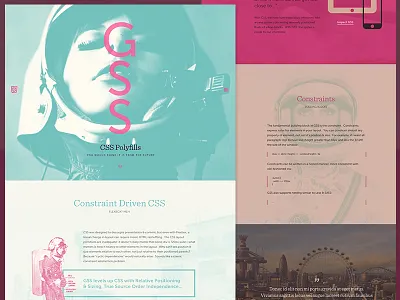 GSS Concept color constraints css dev gss html javascript retro site space ui web