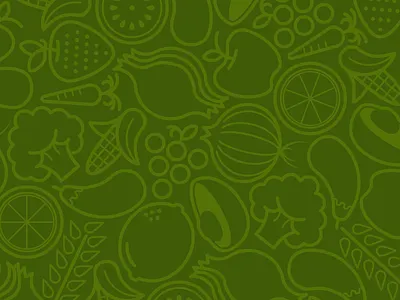 Veggie Tales icon pattern produce repeat vegetables