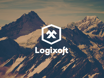 Logixoft Logo Design Update A icon logo design portfolio sans serif shield symbol