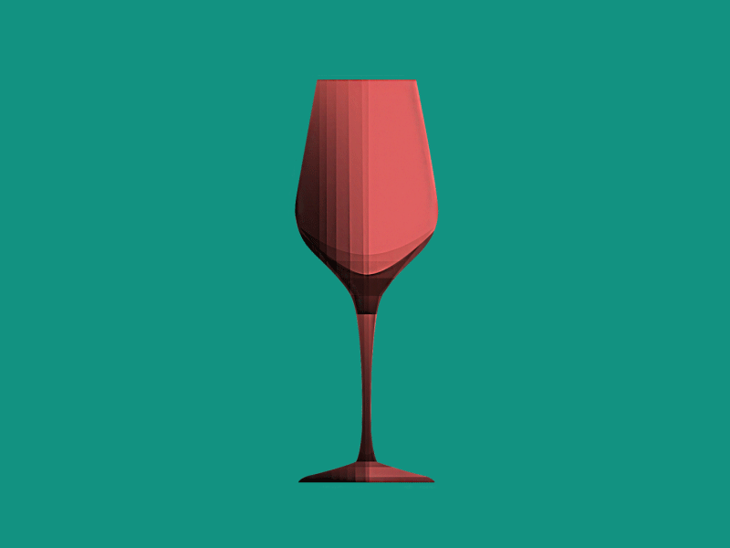 Hyphen Wine (GIF) gif glass illustration motion design paris wine