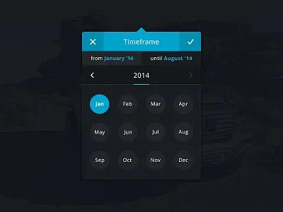 Interval Date Picker Tranparent barcelona berlin datepicker flat popup time ui user interface design