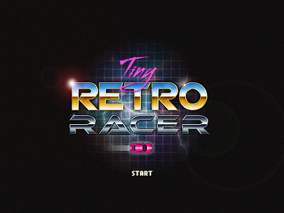 Tiny Retro Racer 80s arcade game dev race car retro