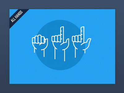 All Hands Illustration drawing graphic hand icon illustration logo mark sign language