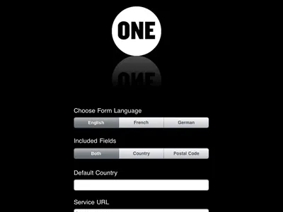 ONE iPad app ipad mobile