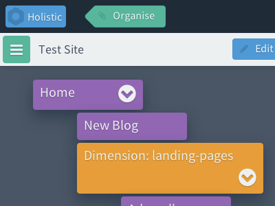 Holistic css flat ui html javascript