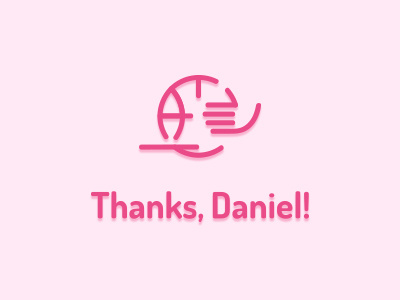 Thanks, Daniel Sandvik ball hands invitation thanks