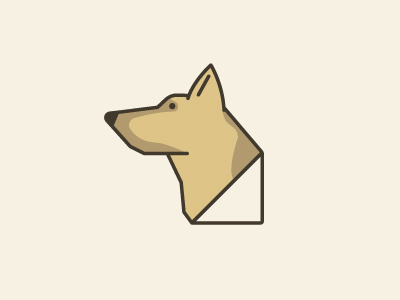 Dog brown dog german shepard simple