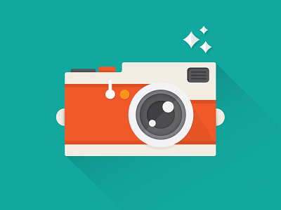 Camera camera flat illustration