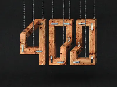 400 MC Escher Numbers 3d cinema 4d geometry impossible lettering mcescher numbers type typography wood