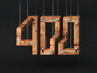 400 MC Escher Numbers 3d cinema 4d geometry impossible lettering mcescher numbers type typography wood