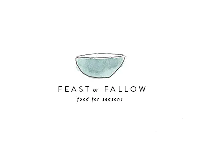 Feast or Fallow blog branding food food blog foodie holistic identity organic