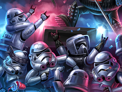 Dark Side party boba bobafett darkside darthvader palpatine scouttrooper starwars stormtroopers vader yoda