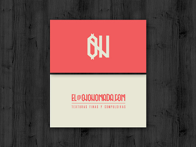 Ojo Nómada card identity mexico typography