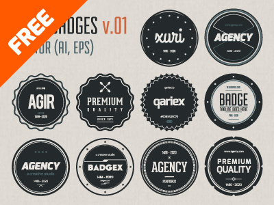 Flat Vector Badges badges download flat free psd vector