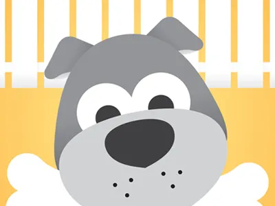Coming Soon dog fence illustration pet yard
