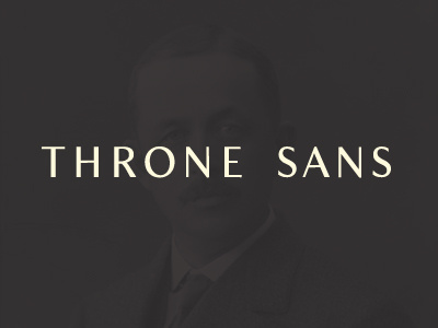 Throne Sans throne sans typeface