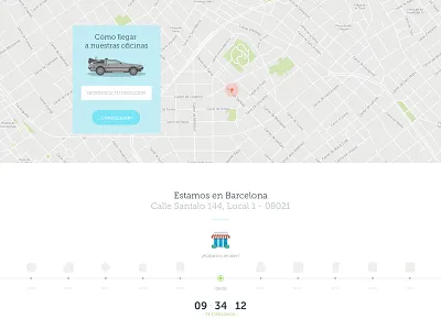 Contact Layout contact flat get directions map timeline