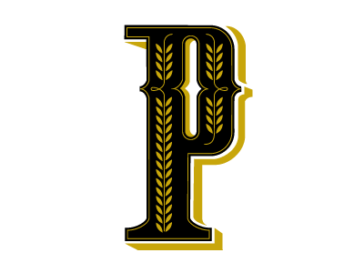 Drop Cap - Letter P drop cap illustration lettering p