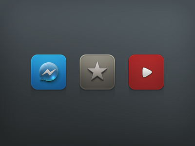 Motif - The New bubble icon iconset ios iphone jailbreak messenger play reeder star theme youtube