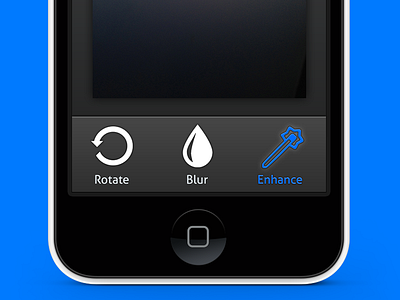 Toolbar - Edit Photos app blur editor ios photo toolbar