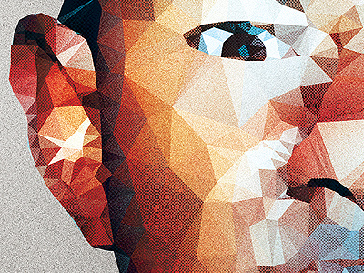 Tyler The Creator Poster abstract etsy eye face grunge hip hop illustration poly polygon poster rapper texture