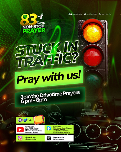 Flier design for 83days prayer non-stop