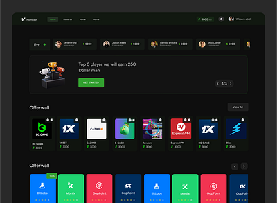 Reward Application UI ( NBM VASH ) appdesign appdevelopment creativedesign dark mode designinspiration digitaldesign gamification interactiondesign loyaltyprogram minimaldesign modernui rewardapp ui userexperience userinterface ux visualdesign