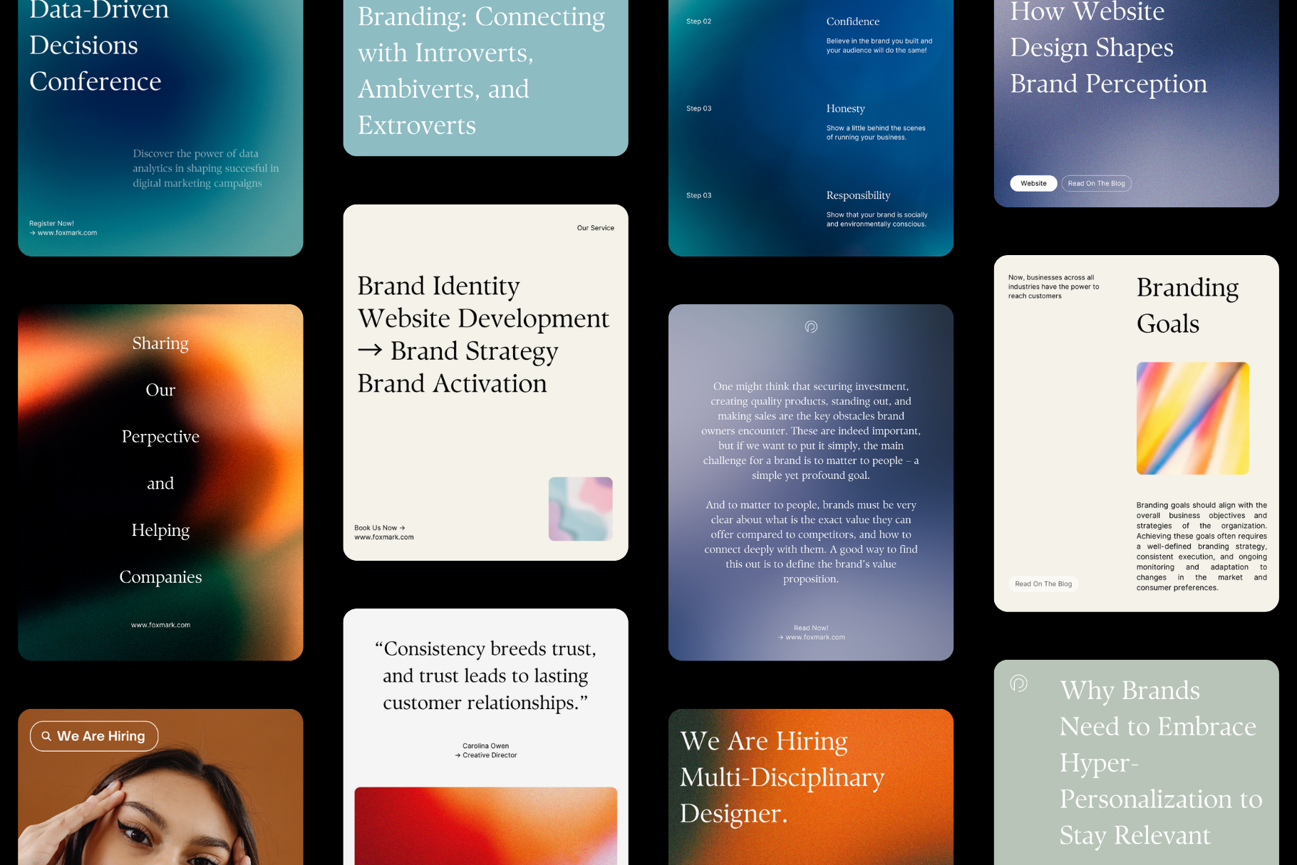 Editorial Gradient Templates | Canva branding canva canva template design editorial editorial design instagram instagram template social media social media template