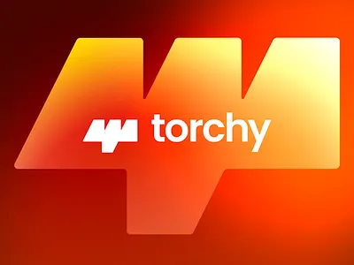 Torchy – Logo Design branding bright design fire flat gradient logo minimal minimalism minimalist orange red torch vivid yellow