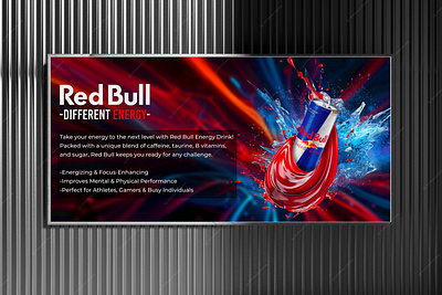 Redbull Banner artwork branding creativedesign graphic graphic design photomontage photoshop