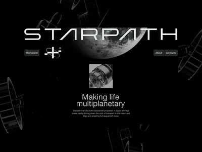 SP 3d award design development future interface live logo minimal modern moon star tech threejs ui ux web webgl