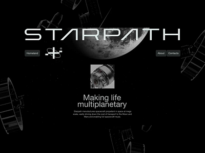 SP 3d award design development future interface live logo minimal modern moon star tech threejs ui ux web webgl