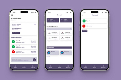 Finance - Mobile App Ui Design app branding design ui